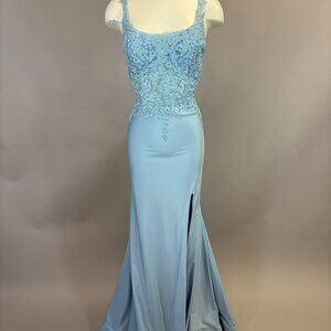 Dave & Johnny 11584 Dress Ice Blue size 12 NWT